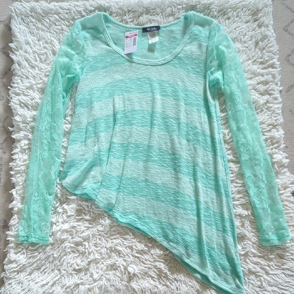 Deb Mint Green Knit Top
